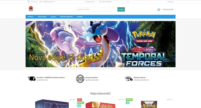 Ukázka Web Pokemarket - reference CheapWeb.cz